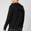 Armani Exchange Men's Small Logo Zip Through Hoodie - Black