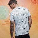 Rick & Morty Faces Sublimated T-Shirt - White