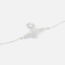 Vivienne Westwood Women's Minnie Bas Relief Bracelet - Rhodium Crystal