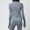 Reebok X Victoria Beckham Women's Seamless Tex Long Sleeve Top - Grey