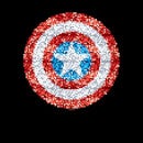 Marvel Captain America Pixelated Shield Women's T-Shirt - Black