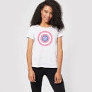 Marvel Captain America Flower Shield Women's T-Shirt - White