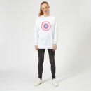Marvel Captain America Flower Shield Women's Sweatshirt - White
