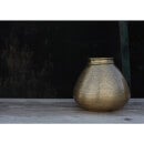 Nkuku Nami Antique Round Brass Pot