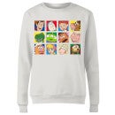 Disney Toy Story Face Collage Women's Sweatshirt - White