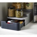 Joseph Joseph Cupboard Store Compact Tiered Organiser With Drawer - Grey