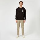Check Mate Pocket Print Sweatshirt - Black