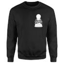 Not A Pawn In Your Game Pocket Print Sweatshirt - Black