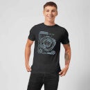 Crystal Maze Futuristic Crystal Men's T-Shirt - Black