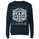 Crystal Maze Will You Start The Fans Please! Women's Sweatshirt - Navy