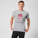 David Bowie Aladdin Sane Distressed Men's T-Shirt - Grey