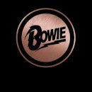 David Bowie Rose Gold Badge Women's T-Shirt - Black