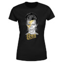 David Bowie Aladdin Sane On Black Women's T-Shirt - Black