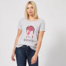 David Bowie Aladdin Sane Distressed Women's T-Shirt - Grey