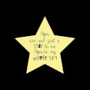 You Are Not Just A Star To Me Yellow Star Women's Sweatshirt - Black