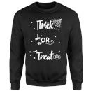 Trick Or Treat Spider Sweatshirt - Black