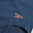 Speedo Allover Deep U-Back 1 Piece Swimsuit Femme Black/White FR: L (Taille Fabricant: 36 (UK 14