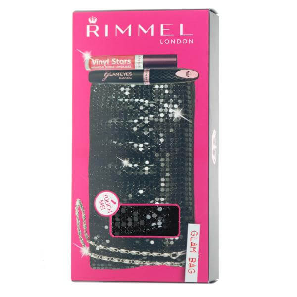 Rimmel Gift Set - Black Party Bag Mascara 8ml and Lip Gloss 5ml