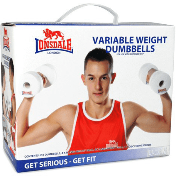 Variable Weight Dumbbells for Nintendo Wii