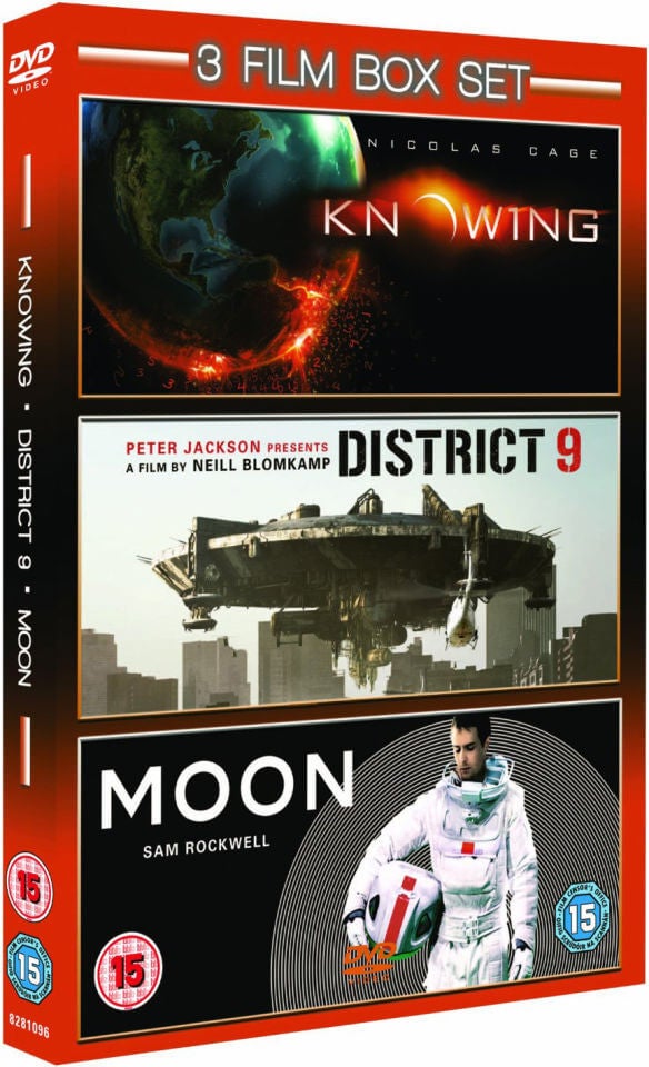 3 Film Box Set: Knowing/District 9/Moon