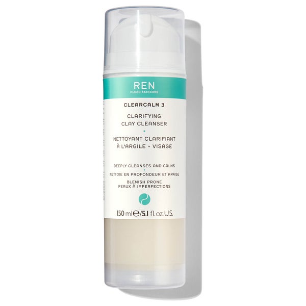 REN Clean Skincare Clearcalm 3 Clarifying Clay Cleanser 150ml