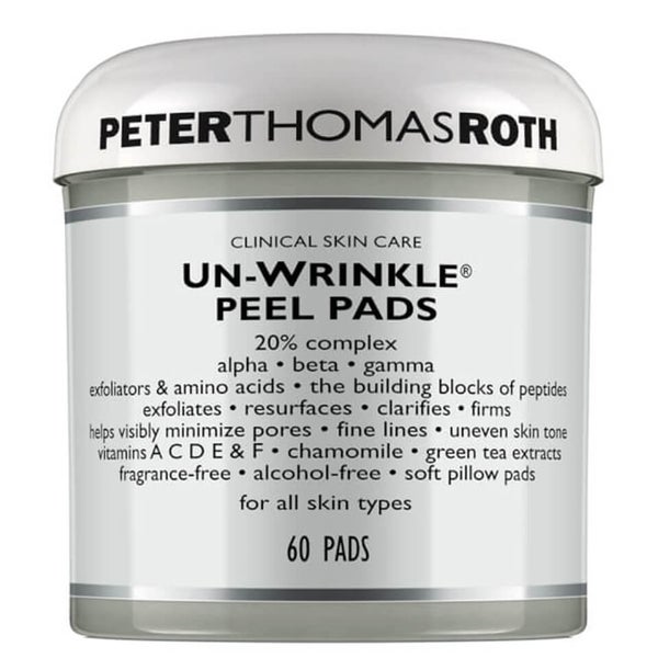 Discos de algodón para peeling anti-arrugas Un-Wrinkle de Peter Thomas Roth (60 unidades)