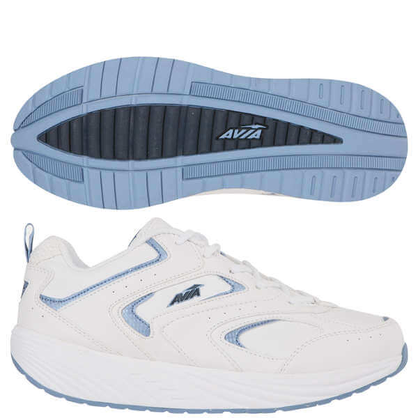 Avia Women's A395W Athletic Shoes - White/Blue Sports & Leisure - Zavvi UK