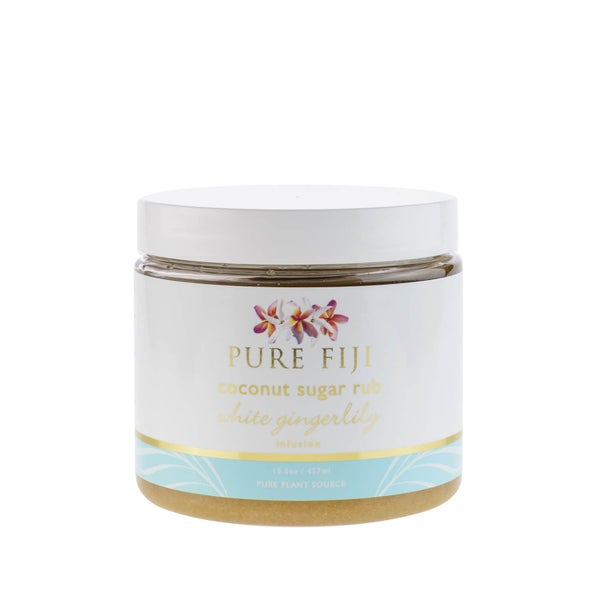 Pure Fiji Coconut Sugar Rub White Gingerlilly - 16oz