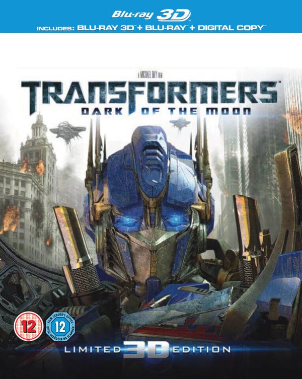 Transformers 3: Dark of the Moon 3D (3D Blu-Ray, 2D Blu-Ray en Digital Copy)