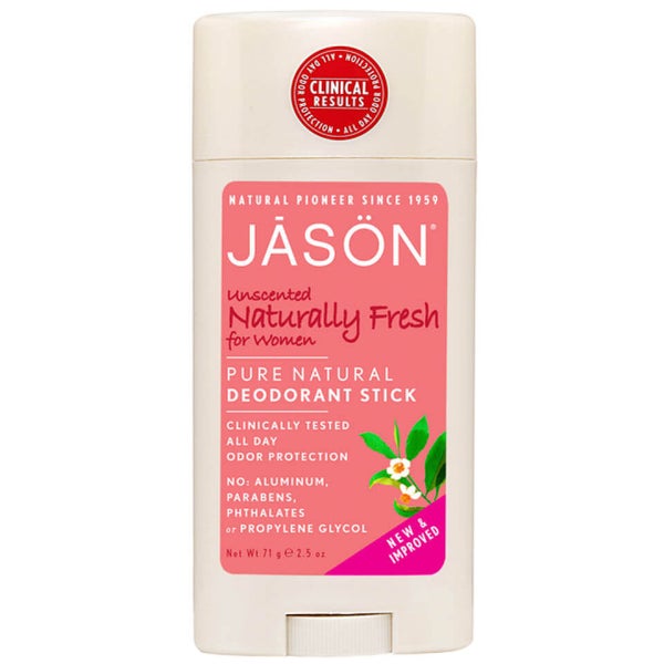 JASON Naturally Unscented Deodorant Stick for Women (75 g)