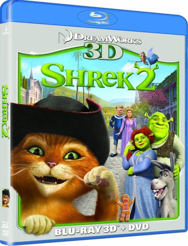 Shrek 2 3D (3D Blu-Ray, 2D Blu-Ray and DVD)