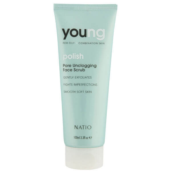 Natio Young Pore Unclogging Face Scrub peeling do twarzy odblokowujący pory (100 ml)