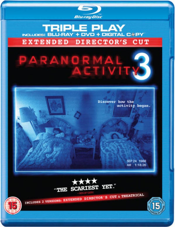 Paranormal Activity 3 - Triple Play (Blu-Ray, DVD and Digital Copy)