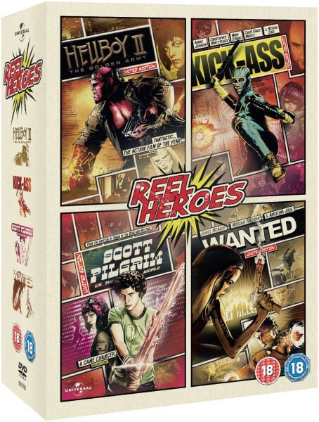Wanted / Kick-Ass / Scott Pilgrim Vs. World / Hellboy 2