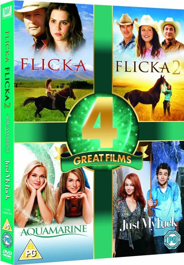 4 Great Films - Aquamarine / Just My Luck / Flicka 1 and 2