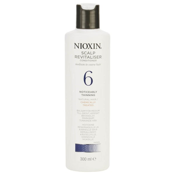 NIOXIN System 6 Scalp Revitaliser for Noticeably Thinning, Medium to Coarse, Natural, Chemically Treated Hair (300 ml)