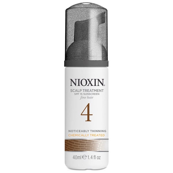 NIOXIN System 4 Scalp and Hair Treatment with Sunscreen for Fine, Noticeably Thinning, Chemically Treated Hair (100 ml)