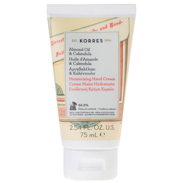 Crema de manos KORRES - aceite de almendra y caléndula (75ml)