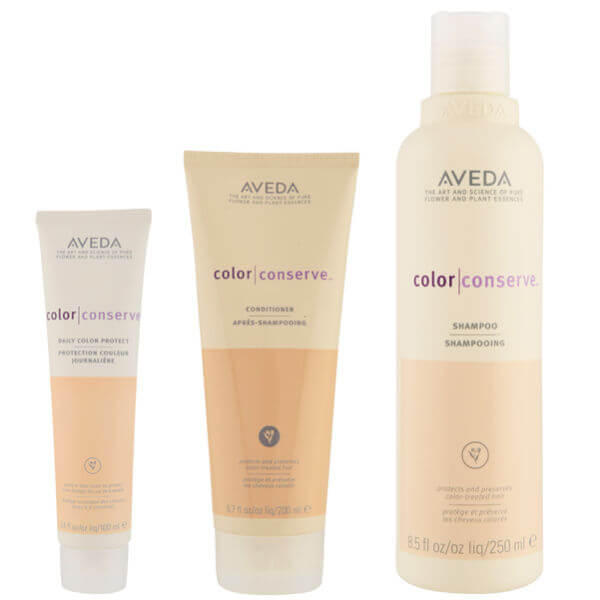 Trío Aveda Colour Conserve - champú, acondicionador y crema Daily Colour Protect