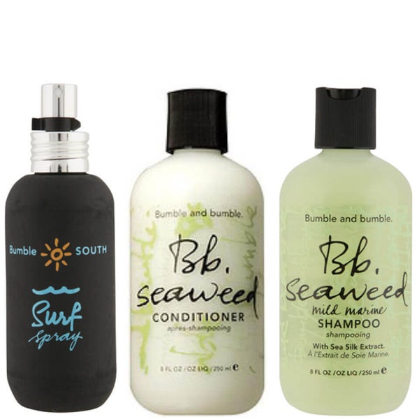 Bb Haarpflege Trio mit Meeresextrakten Seaweed Shampoo, Conditioner and Surf Spray