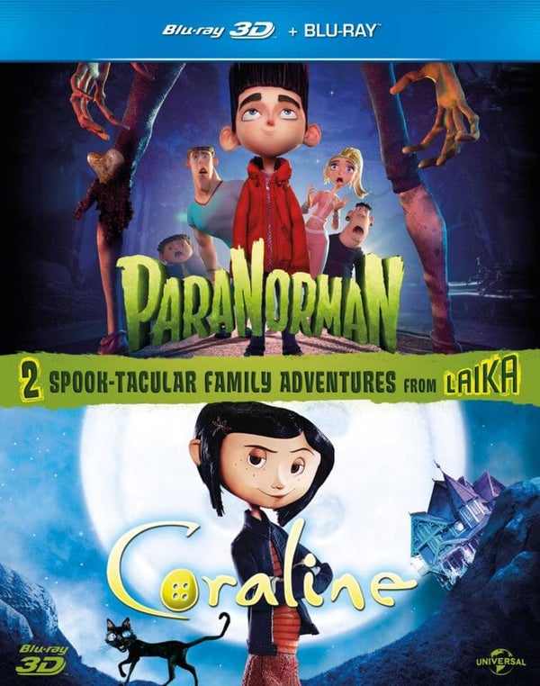 ParaNorman / Coraline (Includes 3D Blu-Ray and 2D Blu-Ray)