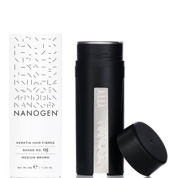 ألياف تكثيف الشعر من Nanogen لون بني متوسط (30 جم)