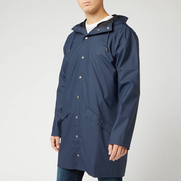 Rains Long Jacket - Navy - S/M