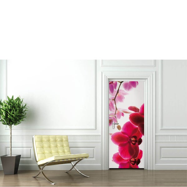Orchid Flower Door Mural
