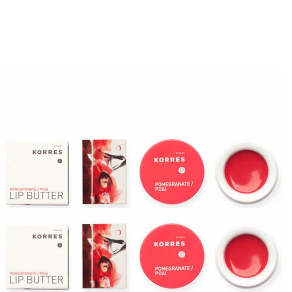 Набор баттеров для губ KORRES Lip Butter Pomegranate Duo