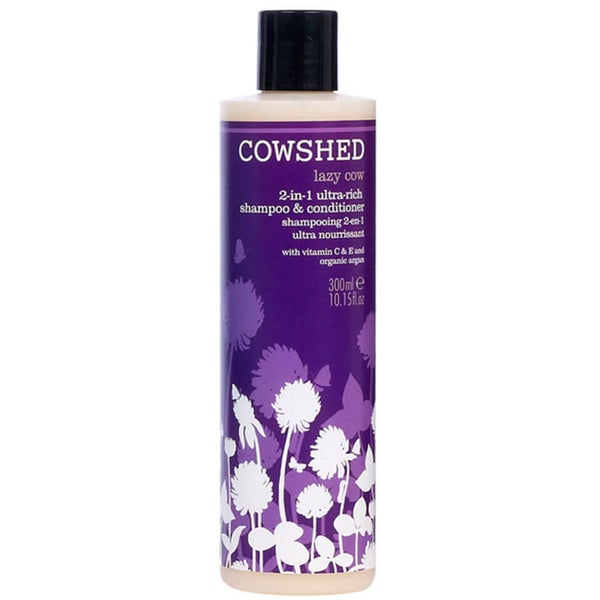 Cowshed Lazy Cow szampon i odżywka do włosów 2 w 1 o intensywnym działaniu