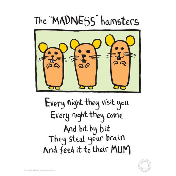 Madness Hamsters von Edward Monkton