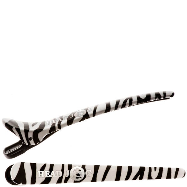 Hair Tools Head Jog Klip-Itz -pinnit, Zebra