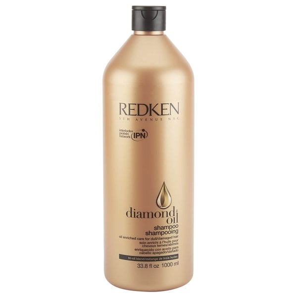 Redken Diamond Oil shampoing pour cheveux secs ou abimés (1000ml)