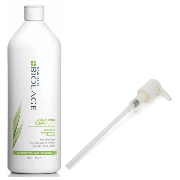 Shampoo Normalizador do Couro Cabeludo com Bomba Doseadora CleanReset da Matrix Biolage (1000 ml)